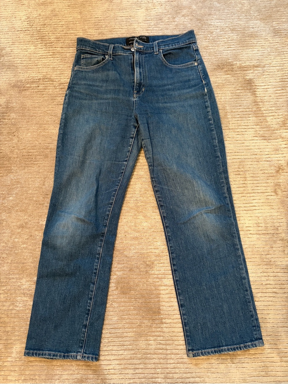 Veronica Beard women’s  Blue Straight-Leg Jeans size 29